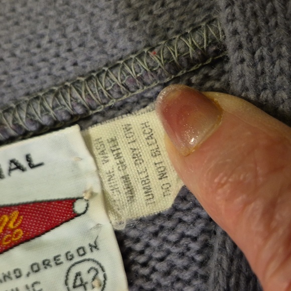 DehenKnittingCo.varsity SweaterSz.42. Date1979/1981. SFASU.VintageCollege(#1835) - Picture 6 of 11